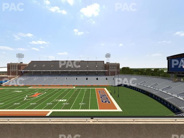 Memorial Stadium - IL - Section 224 Seat View