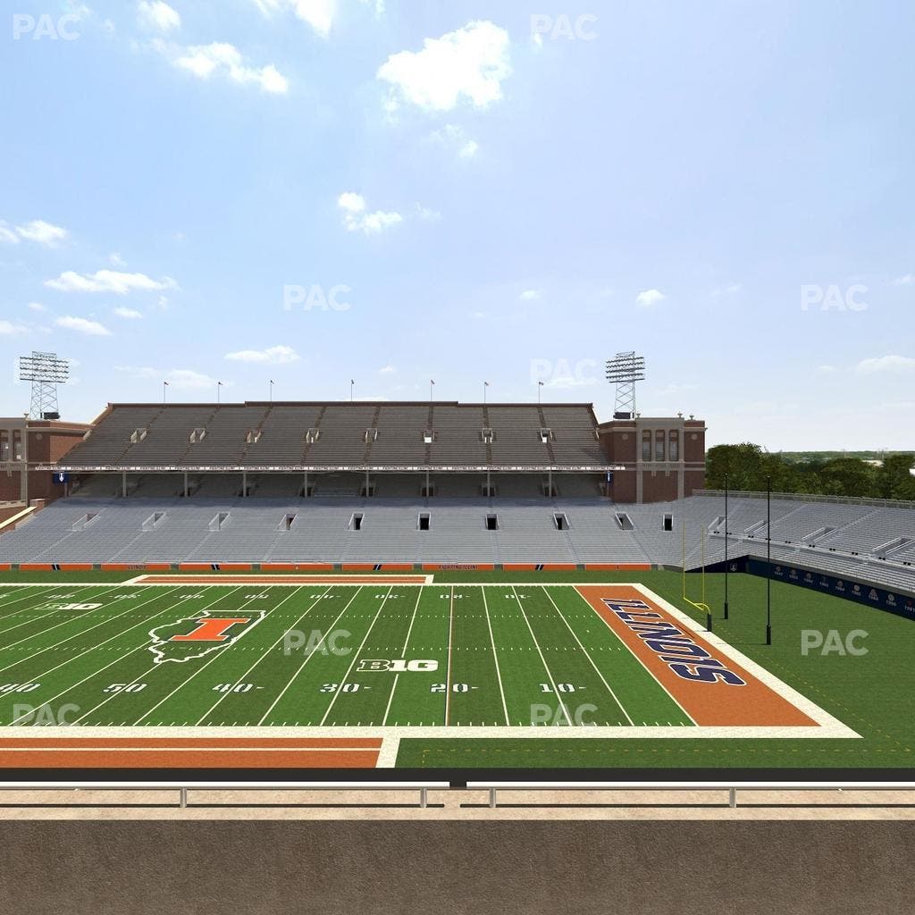 Memorial Stadium - IL - Section 225 Seat View