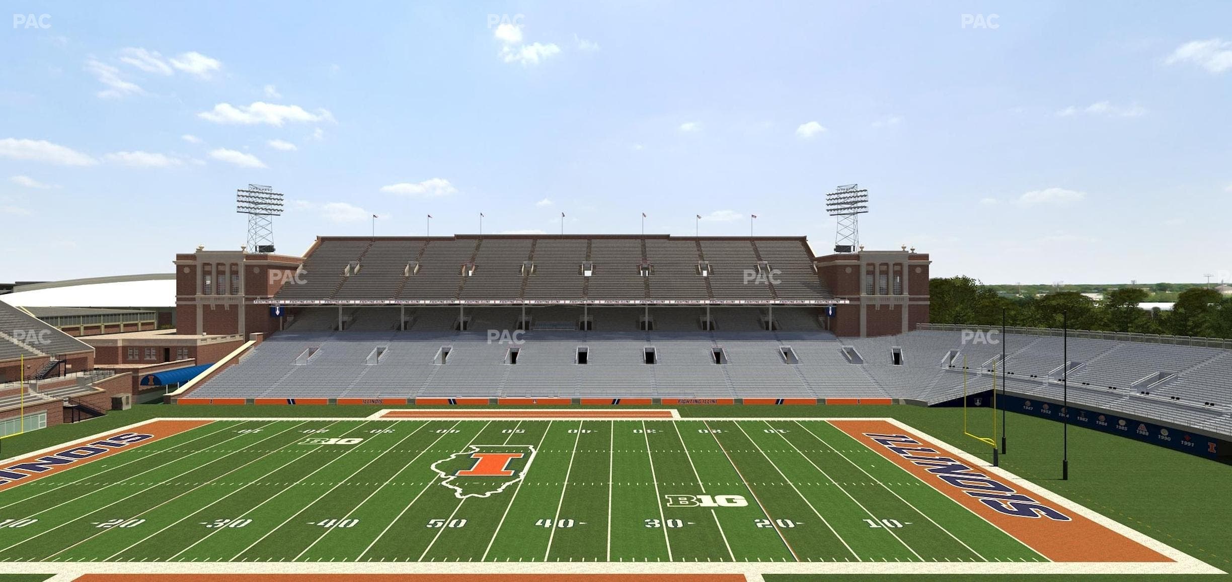 Memorial Stadium - IL - Section 226 Seat View