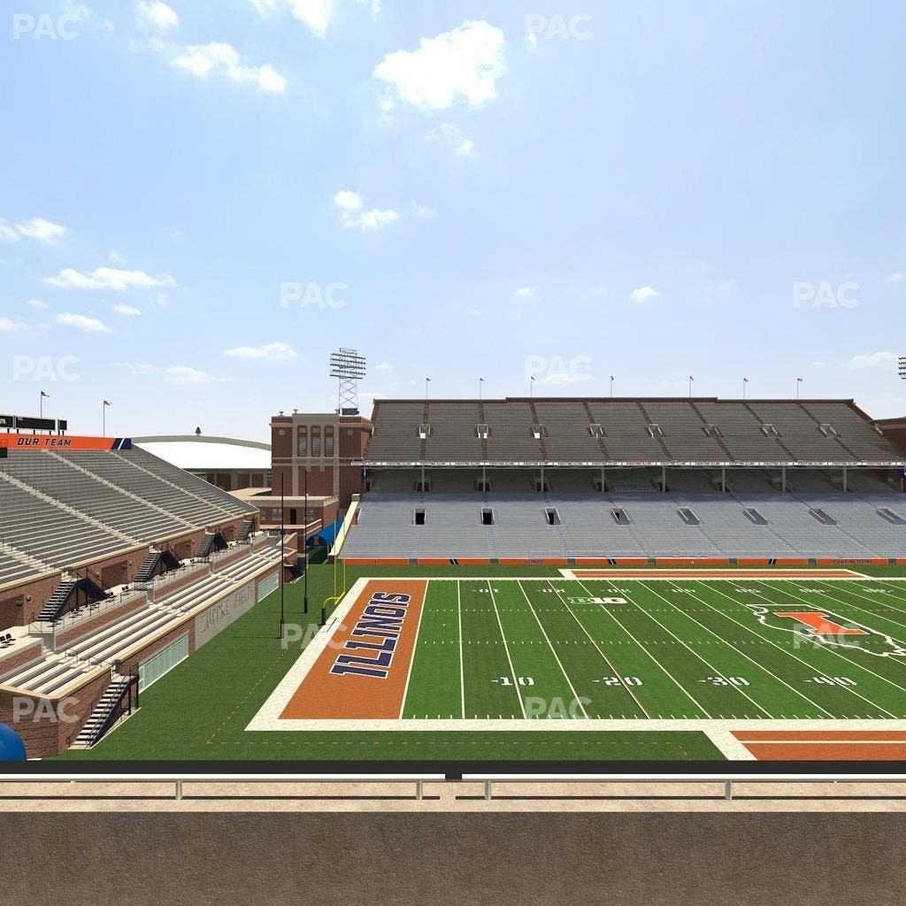 Memorial Stadium - IL - Section 230 Seat View