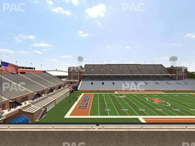 Memorial Stadium - IL - Section 230 Seat View