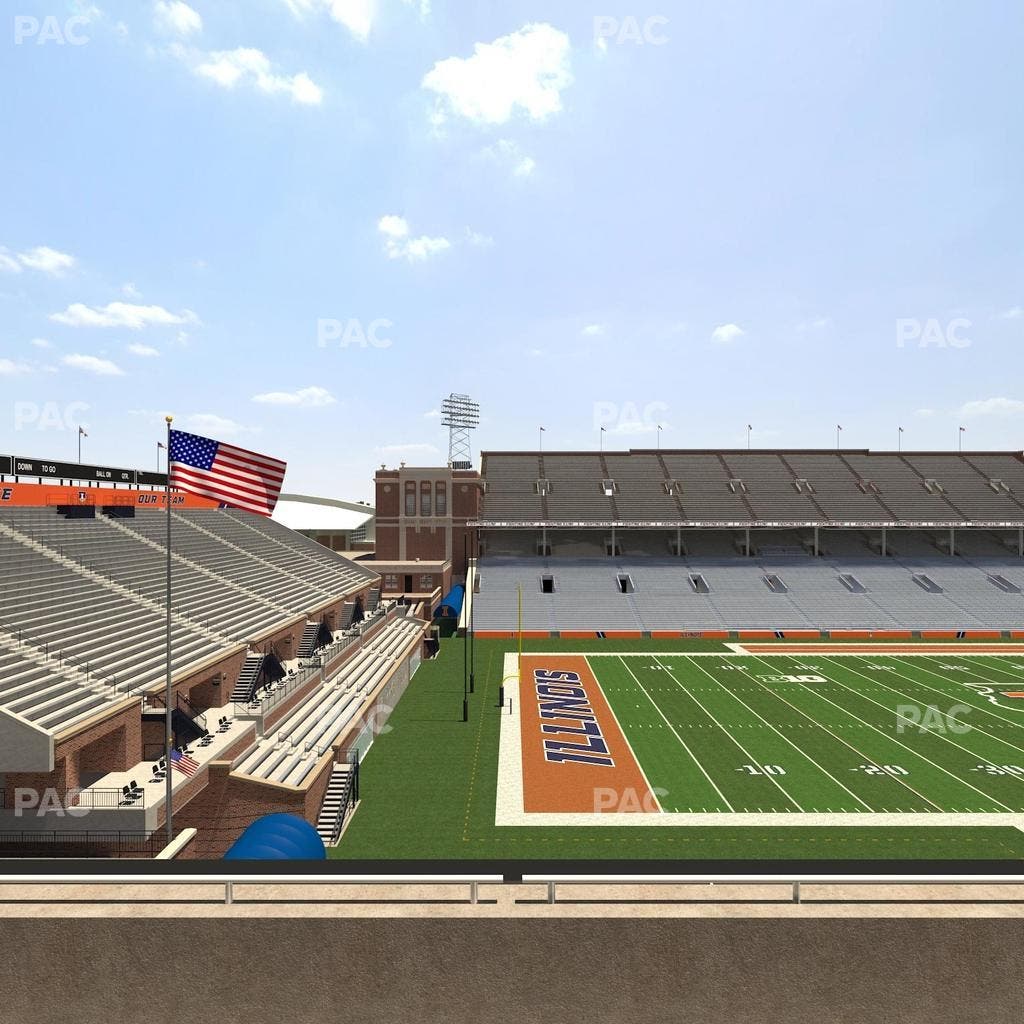 Memorial Stadium - IL - Section 231 Seat View