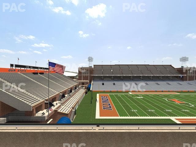 Memorial Stadium - IL - Section 231 Seat View