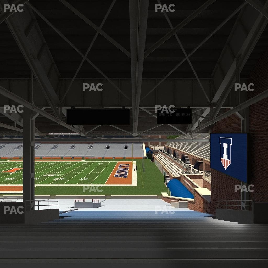 Memorial Stadium - IL - Section Back 101 Seat View
