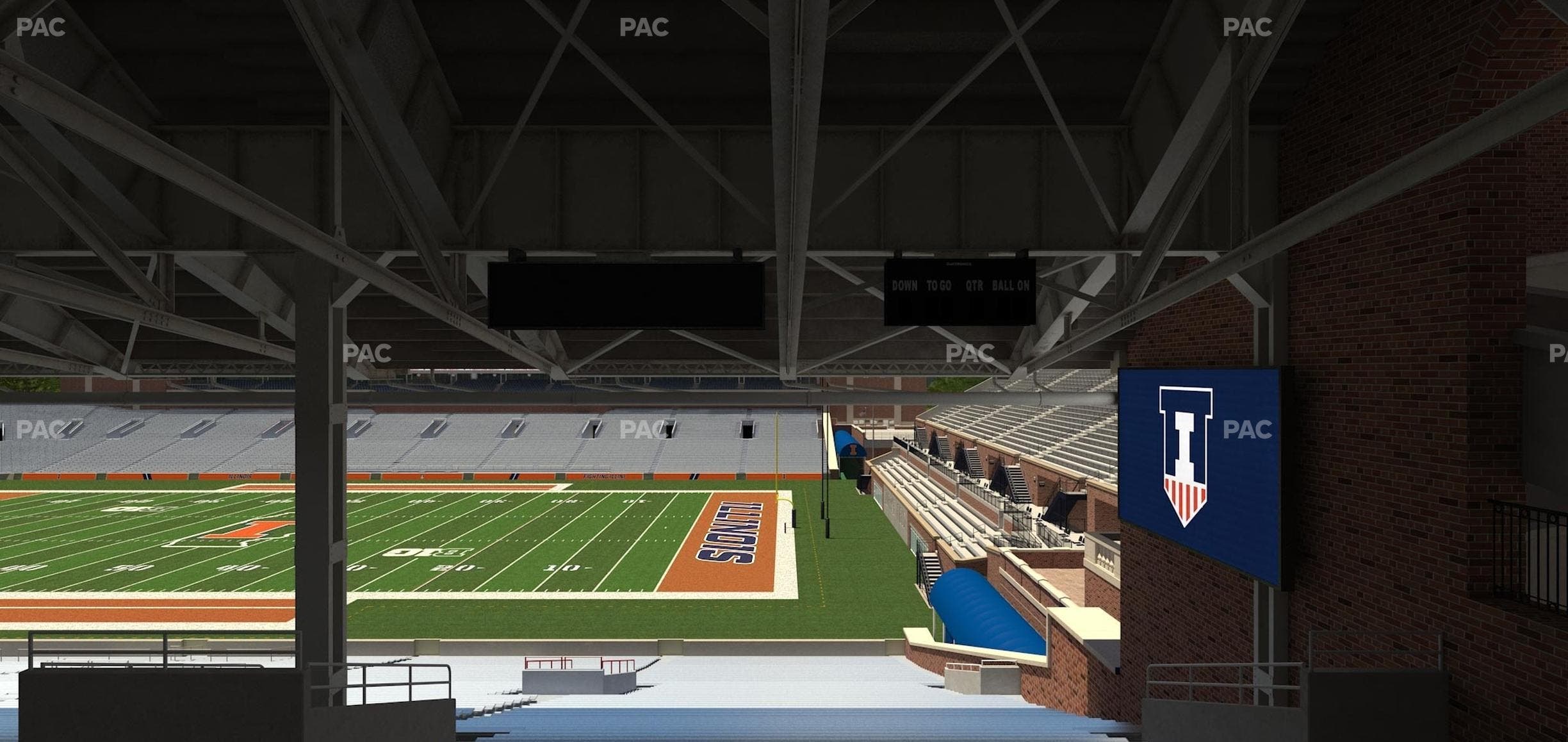 Memorial Stadium - IL - Section Back 101 Seat View