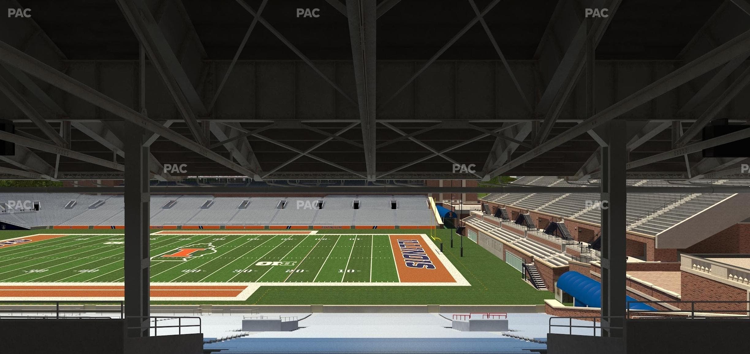 Memorial Stadium - IL - Section Back 102 Seat View