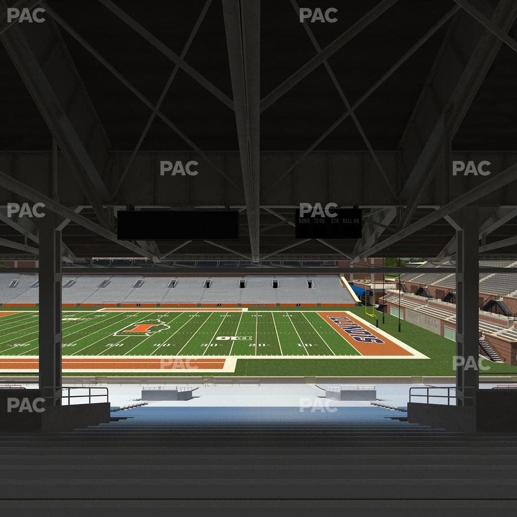 Memorial Stadium - IL - Section Back 103 Seat View