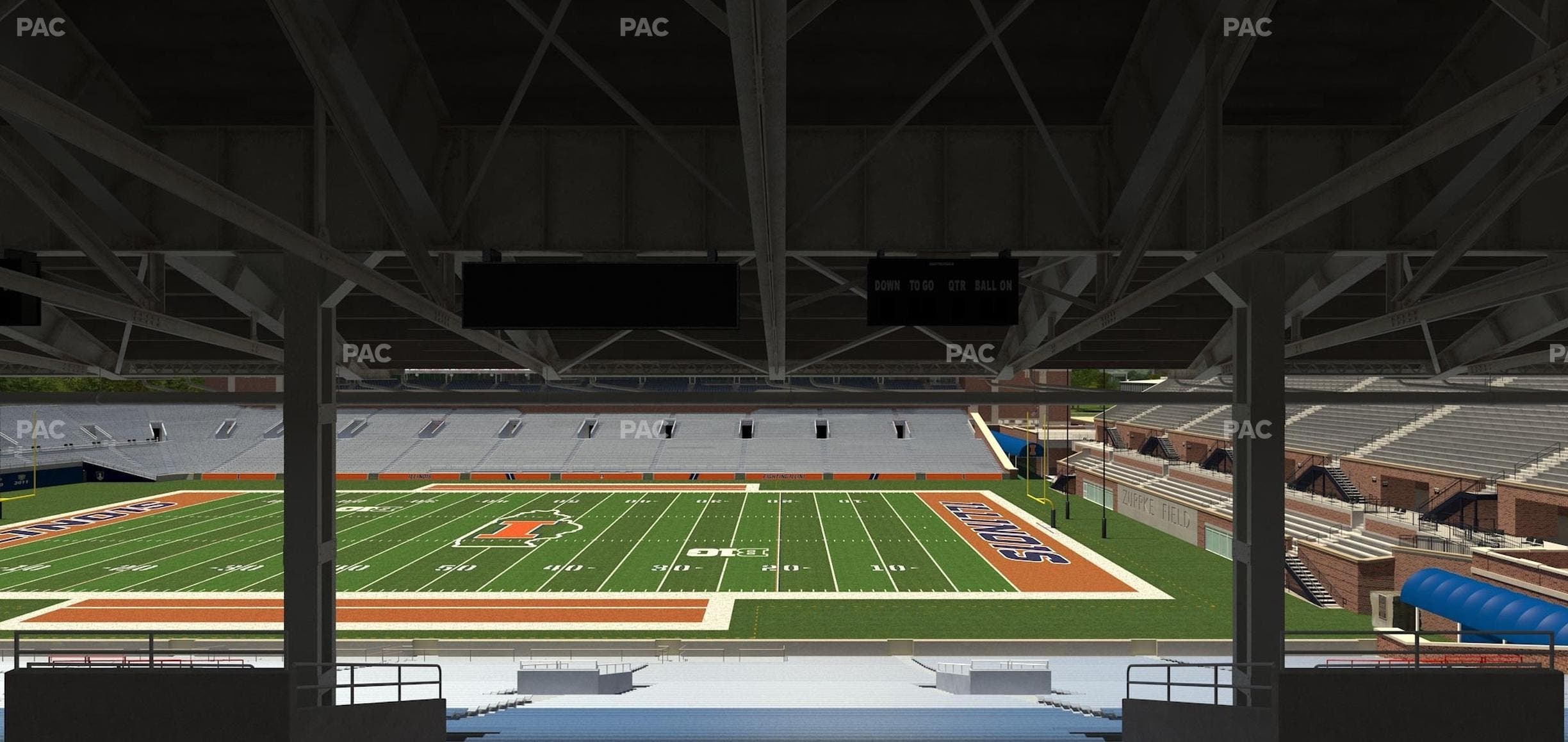Memorial Stadium - IL - Section Back 103 Seat View