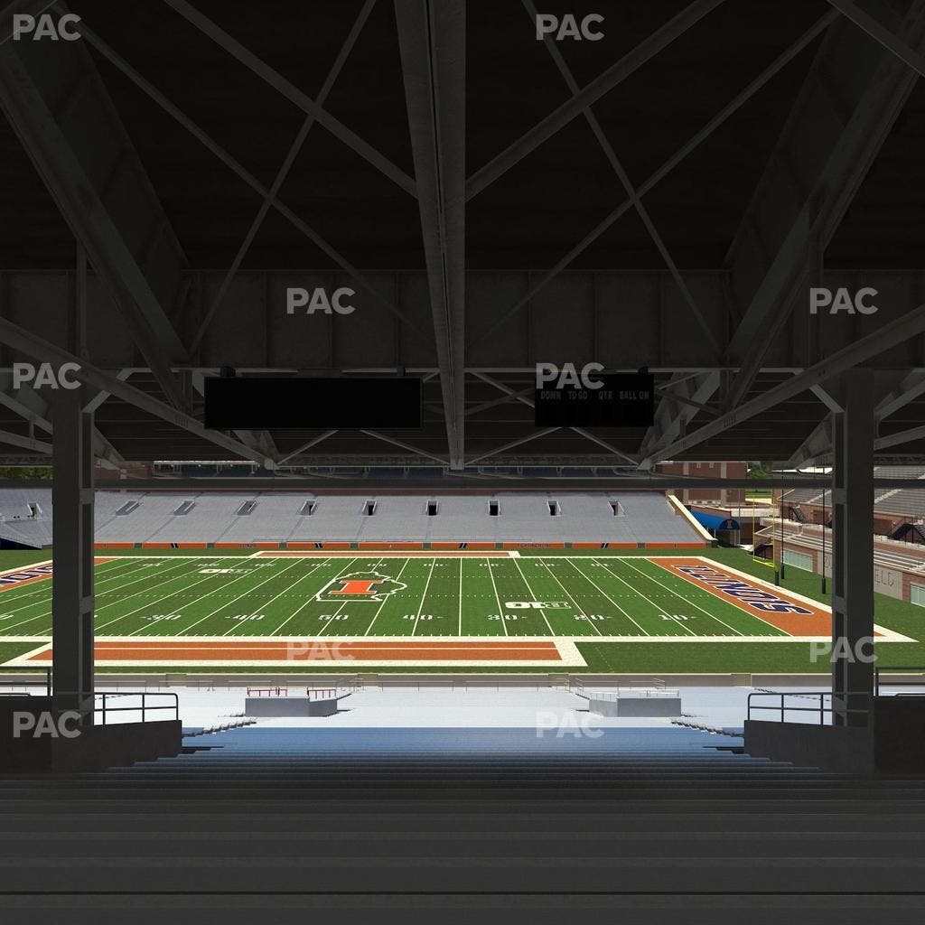 Memorial Stadium - IL - Section Back 104 Seat View