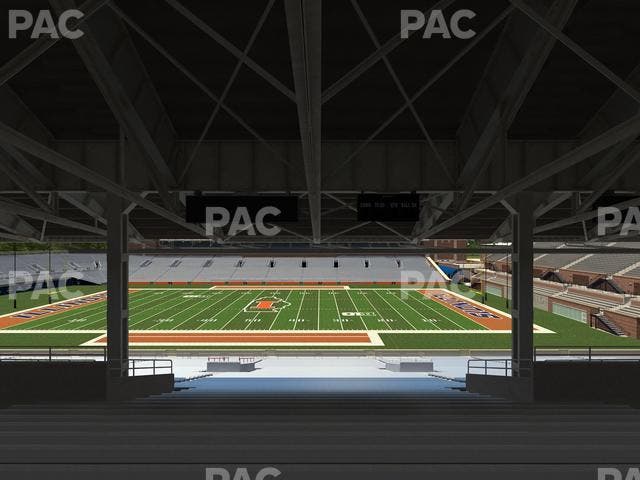 Memorial Stadium - IL - Section Back 104 Seat View