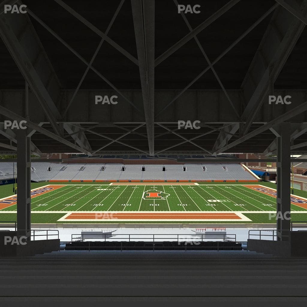 Memorial Stadium - IL - Section Back 105 Seat View