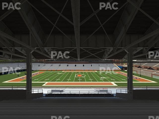 Memorial Stadium - IL - Section Back 105 Seat View