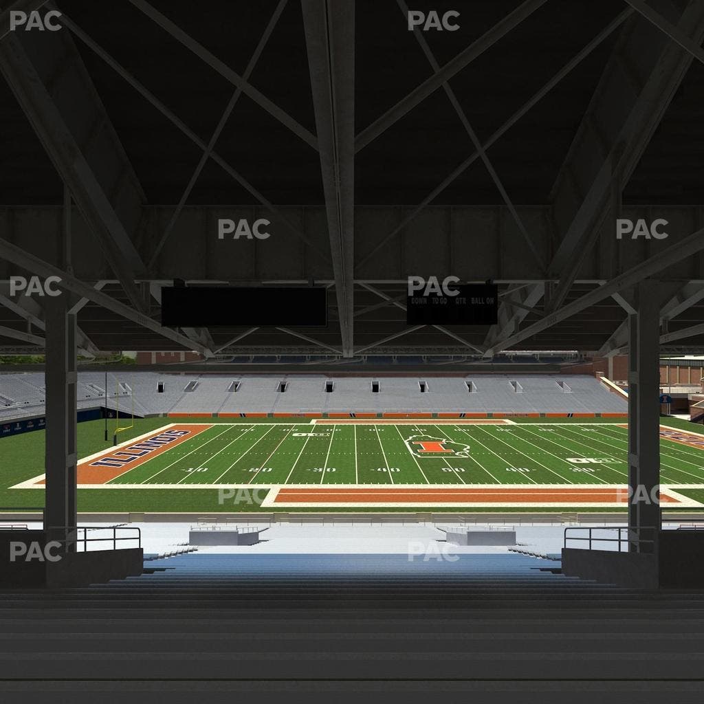 Memorial Stadium - IL - Section Back 106 Seat View