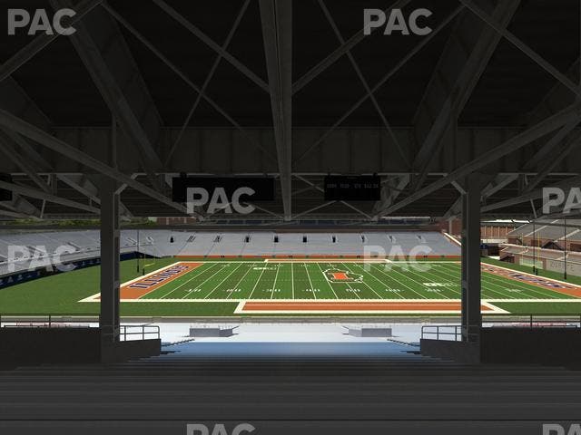 Memorial Stadium - IL - Section Back 106 Seat View