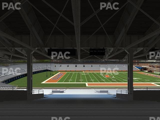 Memorial Stadium - IL - Section Back 107 Seat View
