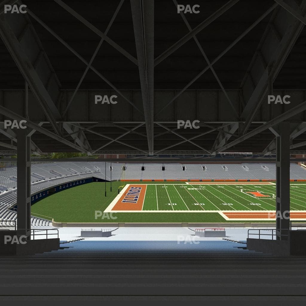 Memorial Stadium - IL - Section Back 108 Seat View