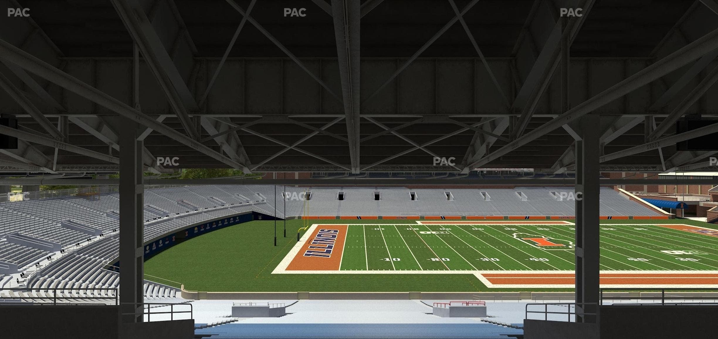 Memorial Stadium - IL - Section Back 108 Seat View
