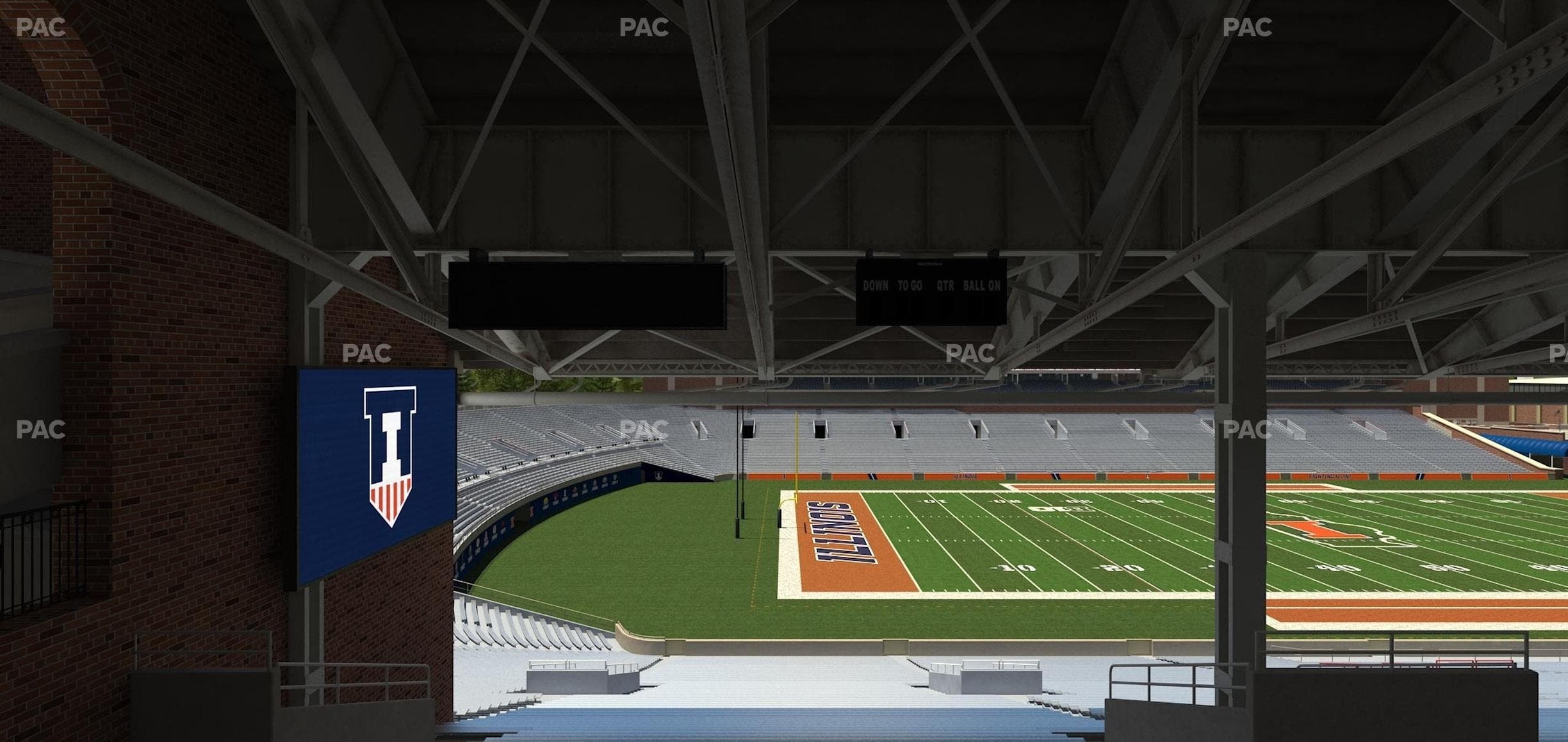 Memorial Stadium - IL - Section Back 109 Seat View
