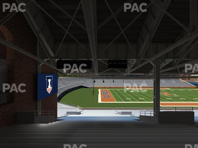 Memorial Stadium - IL - Section Back 109 Seat View