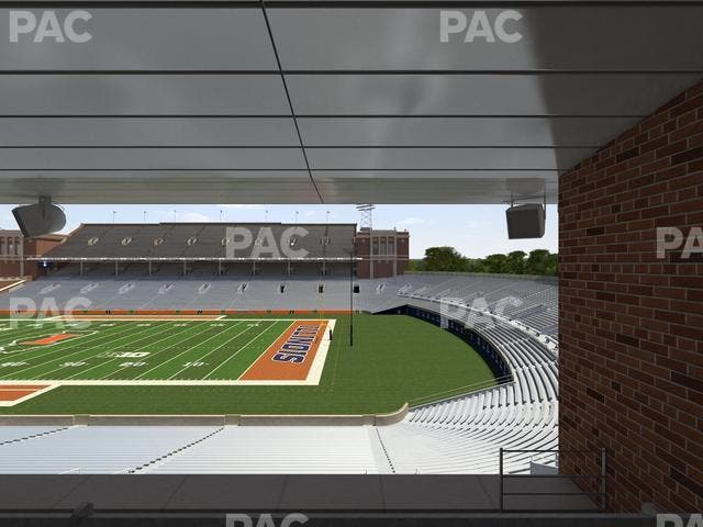 Memorial Stadium - IL - Section Colonnades Club 301 Seat View