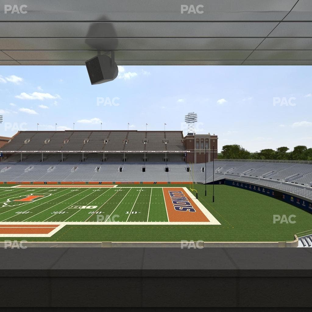 Memorial Stadium - IL - Section Colonnades Club 303 Seat View