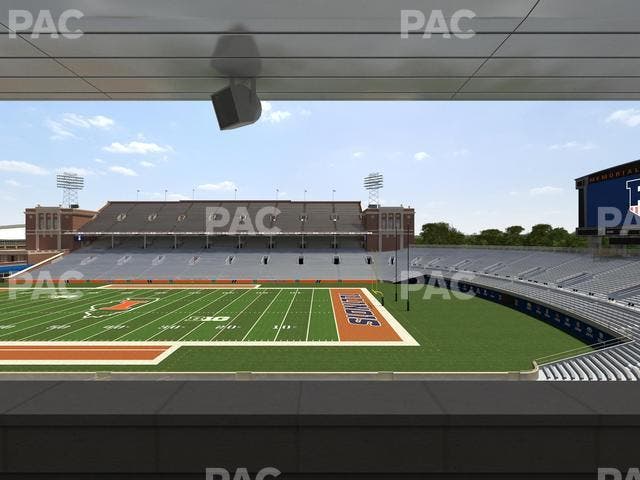 Memorial Stadium - IL - Section Colonnades Club 303 Seat View