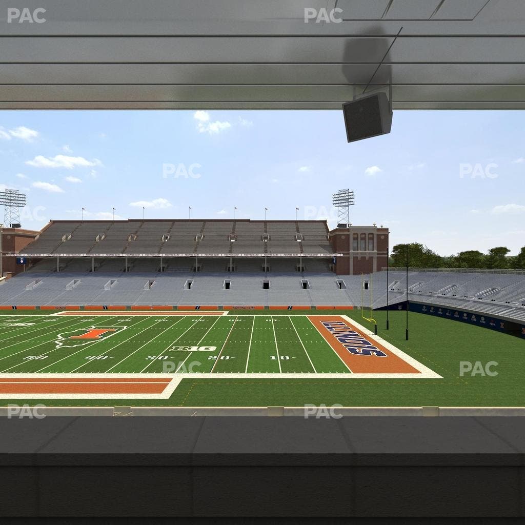 Memorial Stadium - IL - Section Colonnades Club 304 Seat View