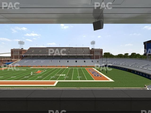 Memorial Stadium - IL - Section Colonnades Club 304 Seat View