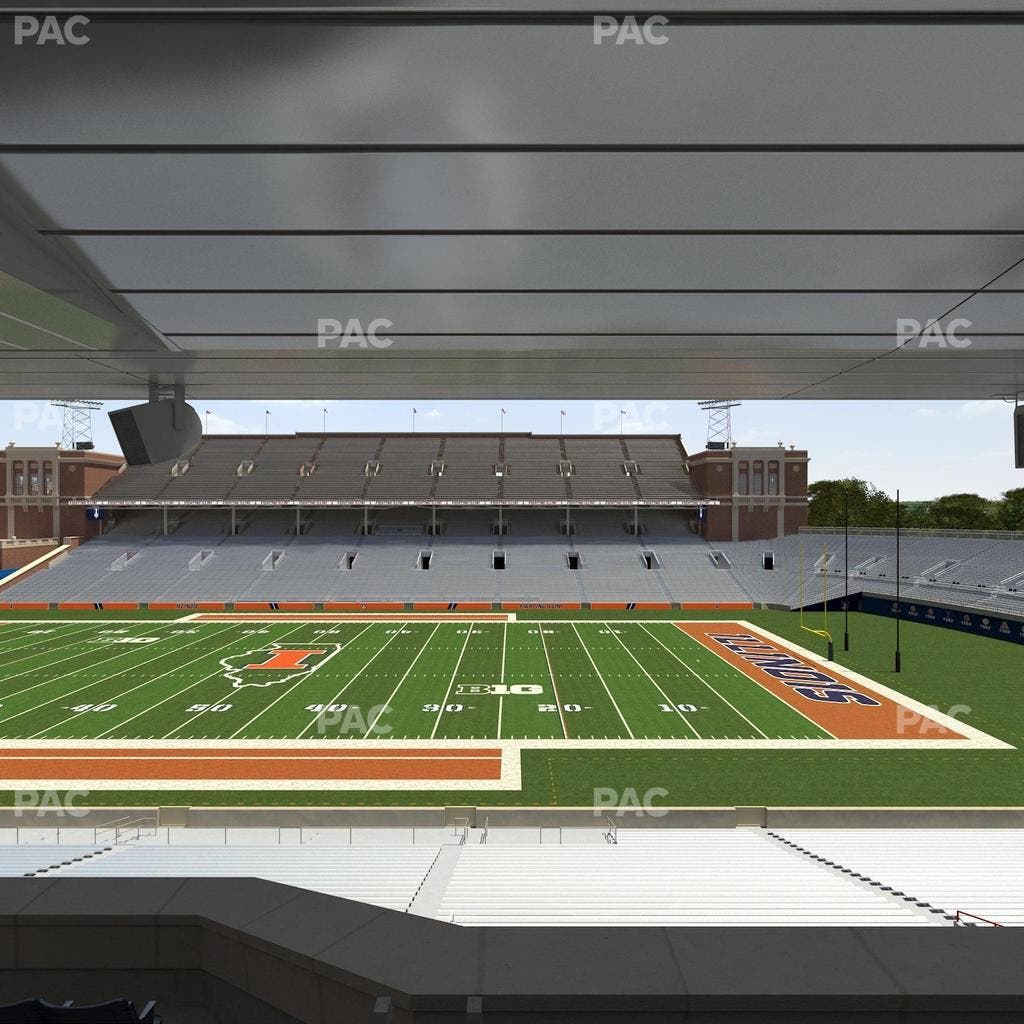 Memorial Stadium - IL - Section Colonnades Club 305 Seat View