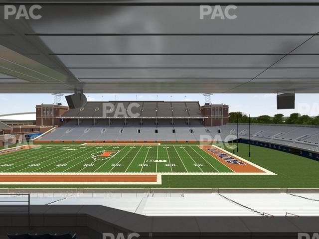 Memorial Stadium - IL - Section Colonnades Club 305 Seat View