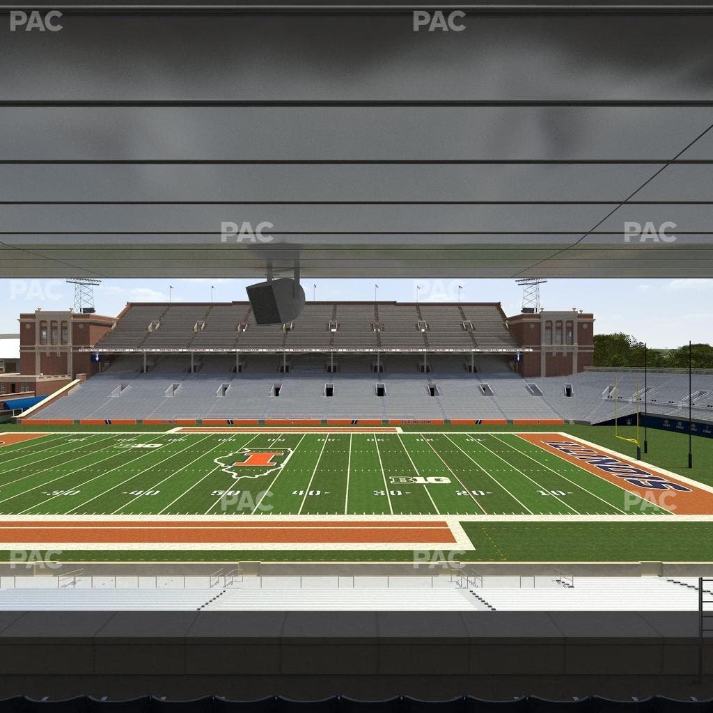 Memorial Stadium - IL - Section Colonnades Club 306 Seat View