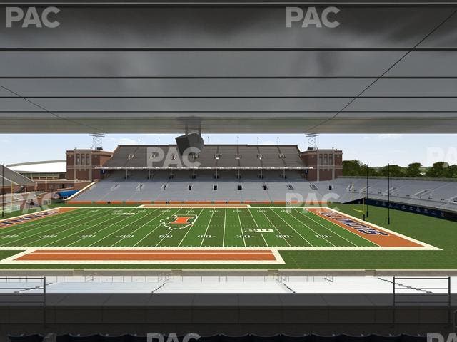 Memorial Stadium - IL - Section Colonnades Club 306 Seat View