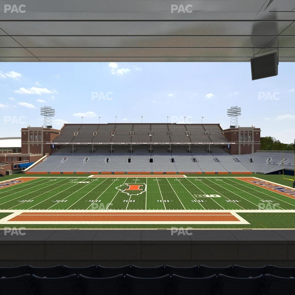 Memorial Stadium - IL - Section Colonnades Club 307 Seat View