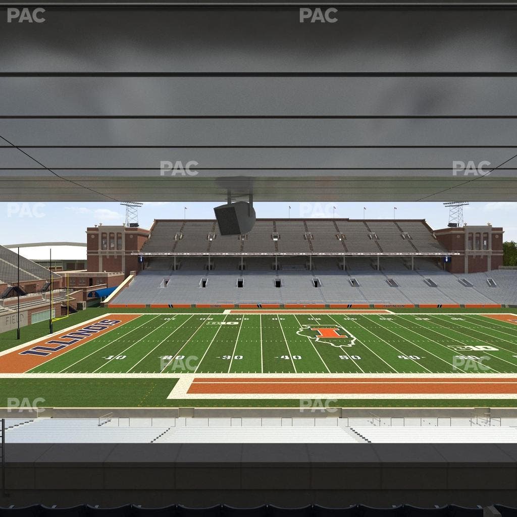Memorial Stadium - IL - Section Colonnades Club 309 Seat View