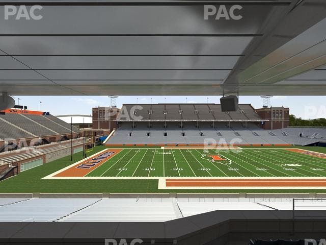 Memorial Stadium - IL - Section Colonnades Club 310 Seat View