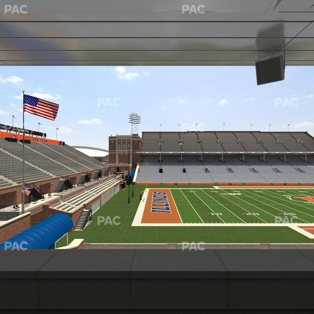 Memorial Stadium - IL - Section Colonnades Club 313 Seat View
