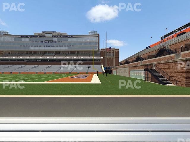 Memorial Stadium - IL - Section Front 101 Seat View