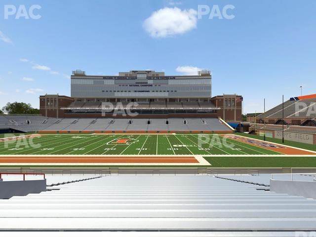 Memorial Stadium - IL - Section Front 104 Seat View