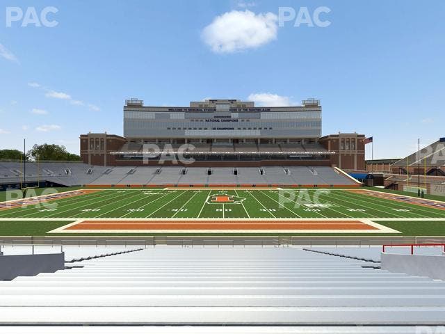 Memorial Stadium - IL - Section Front 105 Seat View