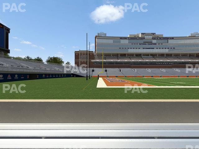 Memorial Stadium - IL - Section Front 109 Seat View