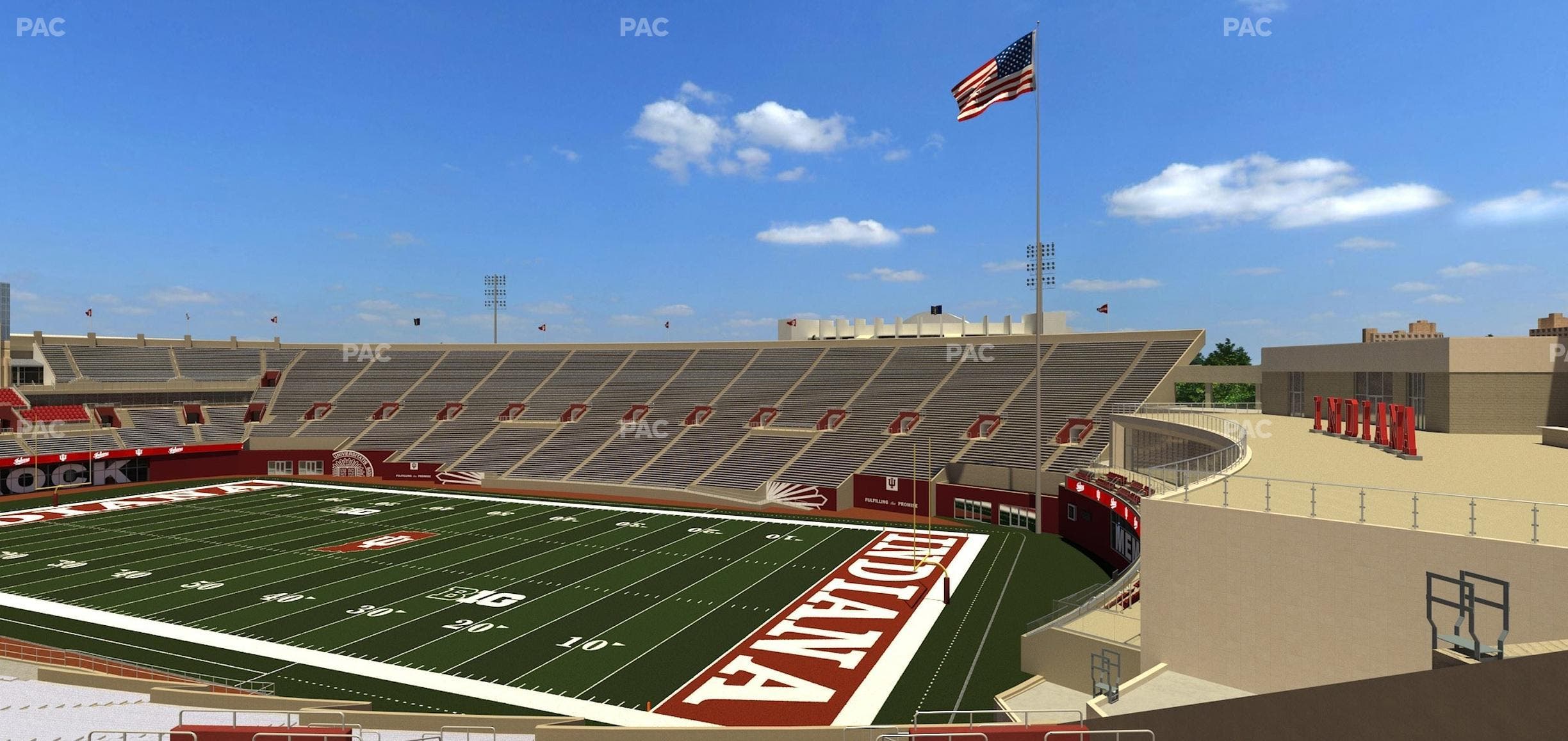 Memorial Stadium - Indiana - Section 1 Seat View