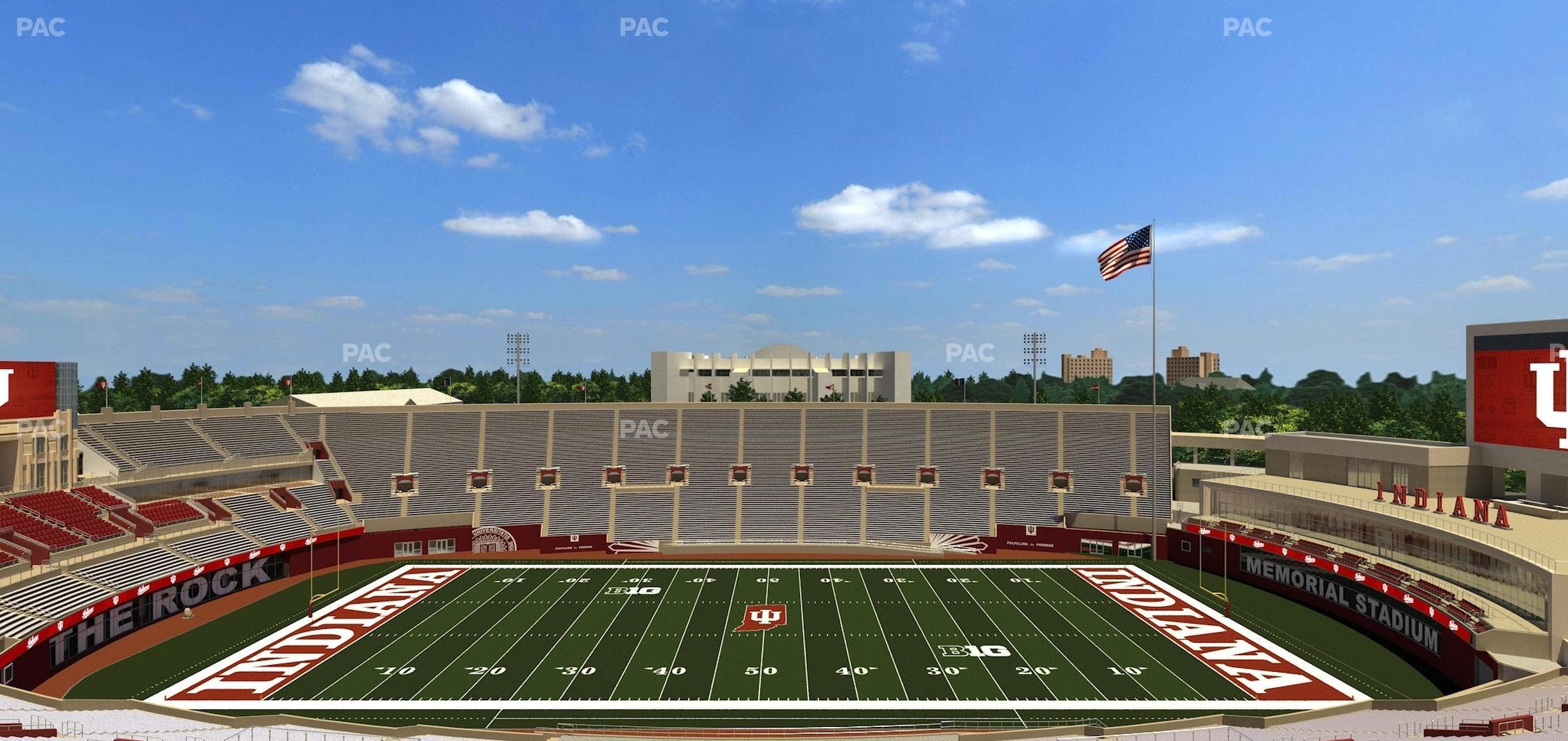 Memorial Stadium - Indiana - Section 106 Seat View