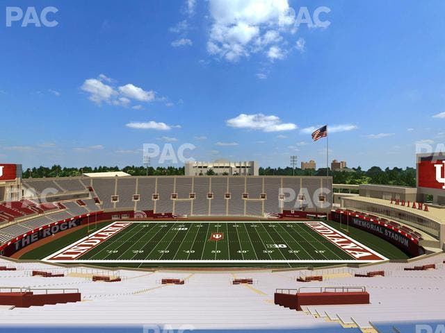 Memorial Stadium - Indiana - Section 106 Seat View