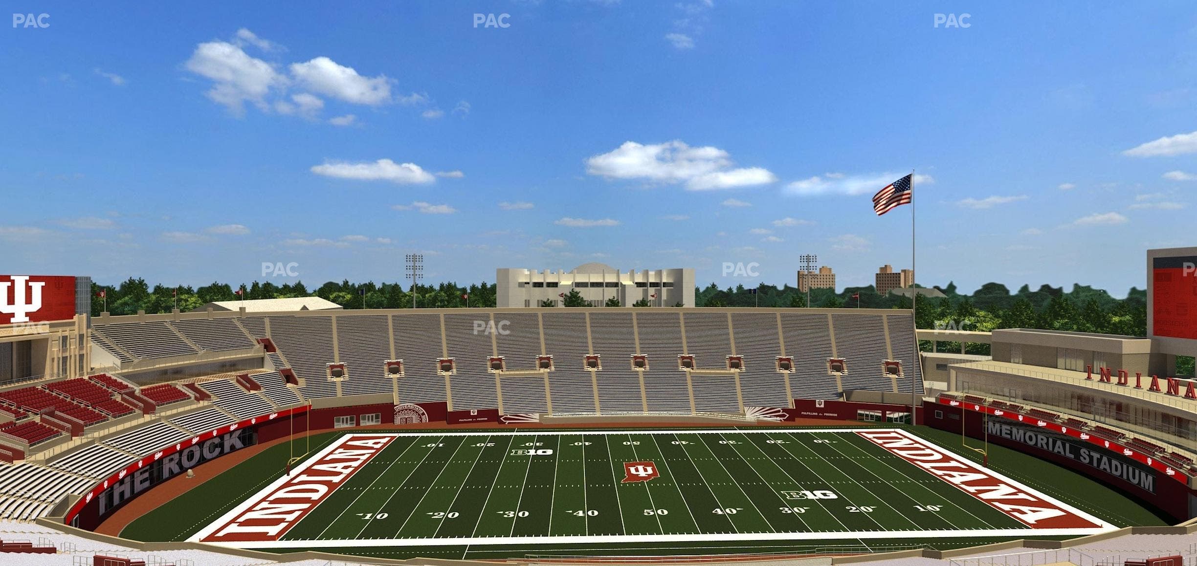 Memorial Stadium - Indiana - Section 107 Seat View