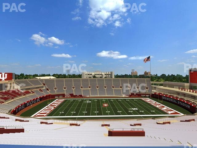 Memorial Stadium - Indiana - Section 107 Seat View