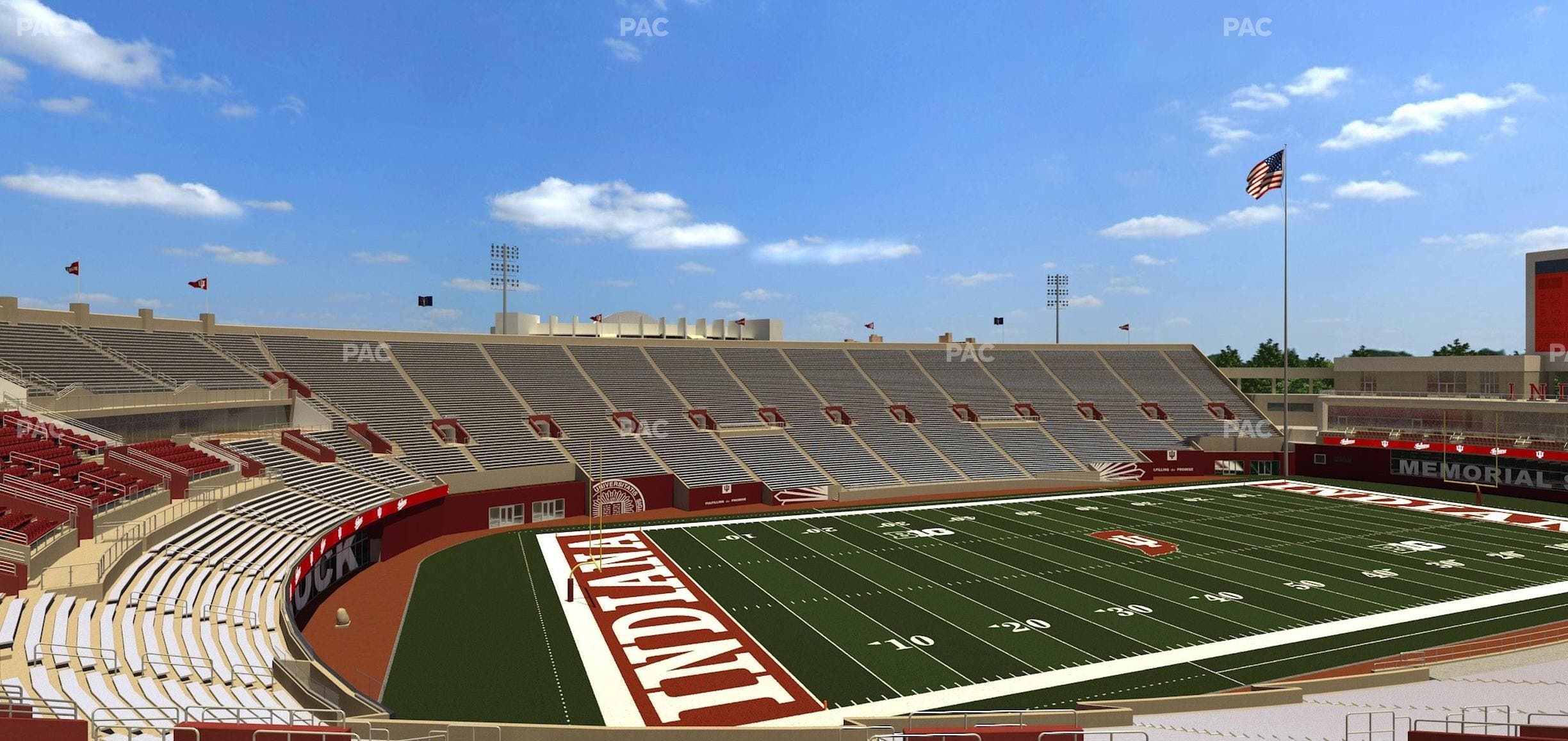 Memorial Stadium - Indiana - Section 11 Seat View