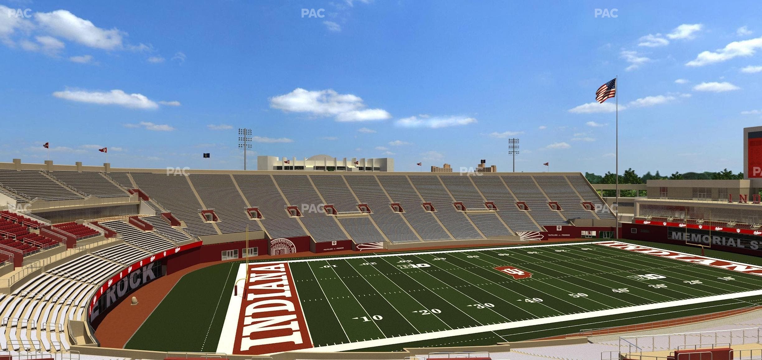 Memorial Stadium - Indiana - Section 110 Seat View