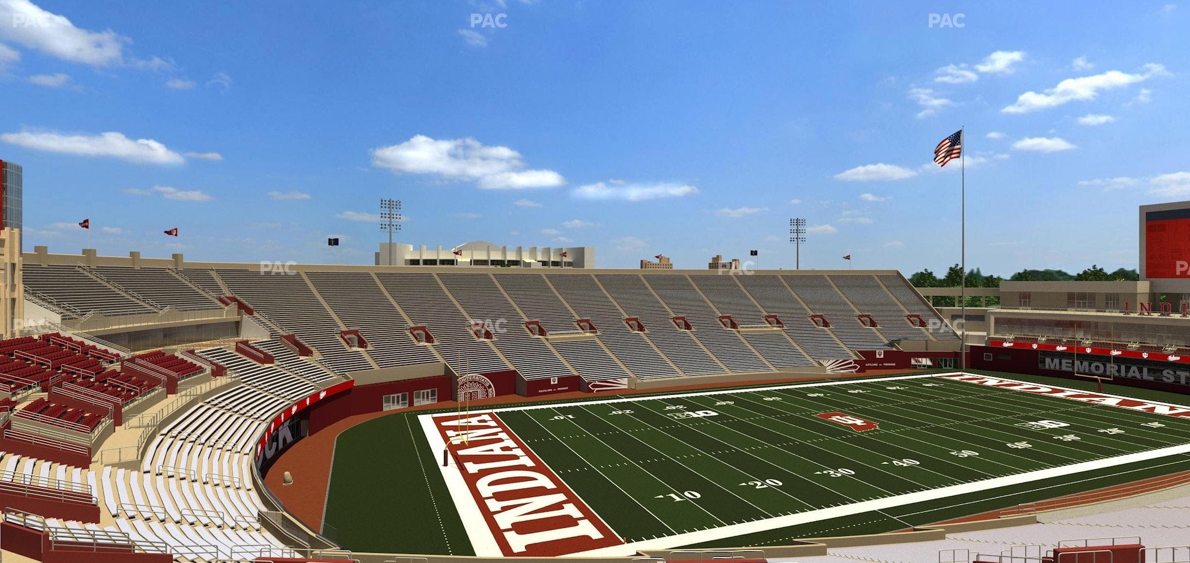 Memorial Stadium - Indiana - Section 111 Seat View