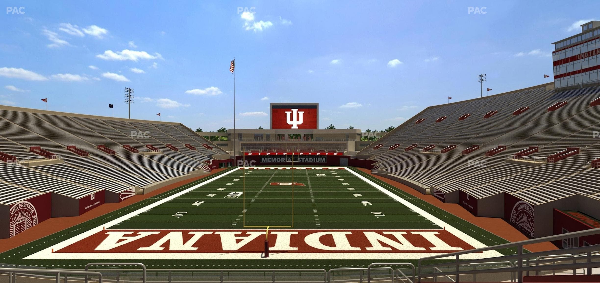 Memorial Stadium - Indiana - Section 16 Club Seat View