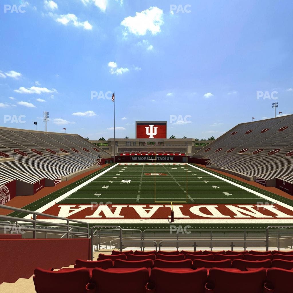 Memorial Stadium - Indiana - Section 17 Club Seat View